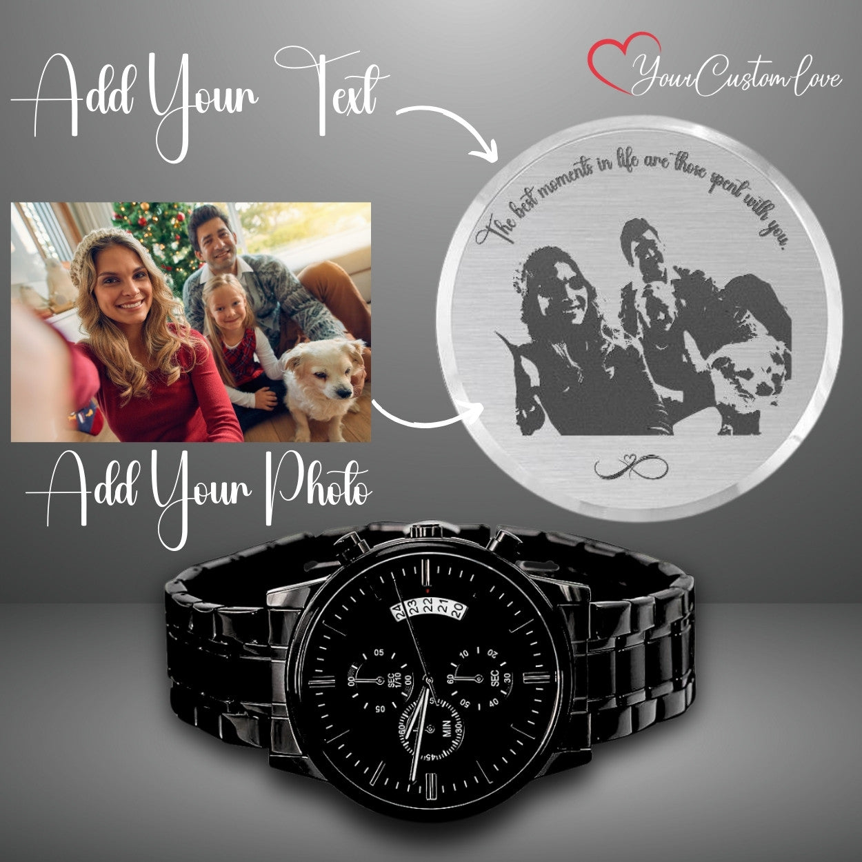 Timeless Bond Engraved Watch