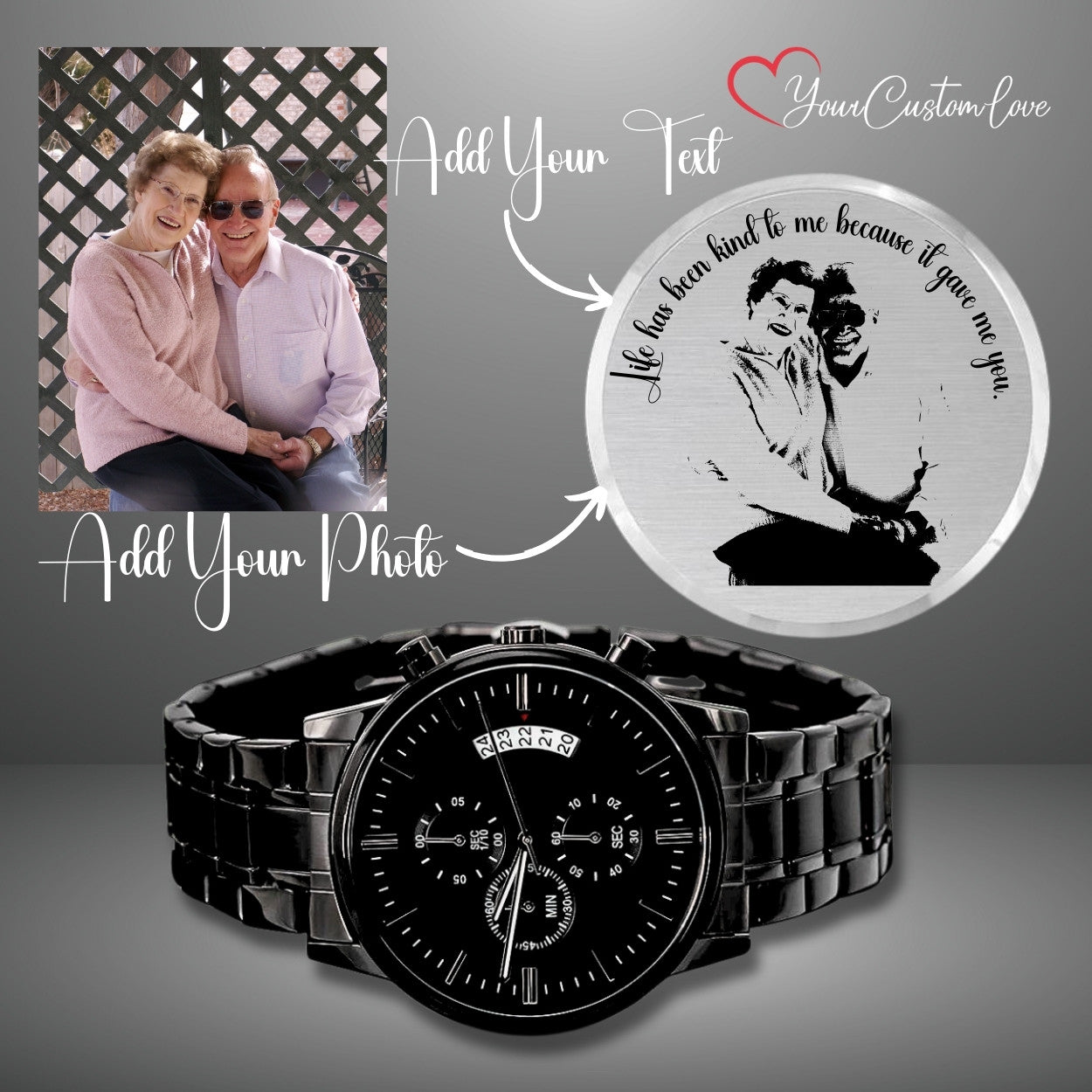 Timeless Bond Engraved Watch